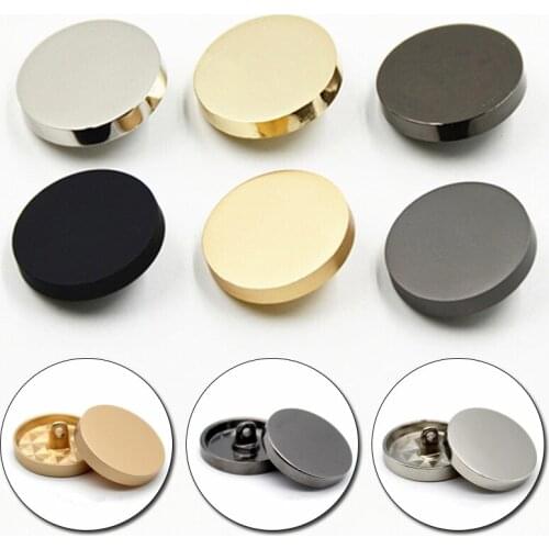 Hot Sale 10Pcs/Lot New Fashion Decorative Buttons High Quality Plane Gold Buttons For Men Shirt Suit Overcoat Sewing Accessories