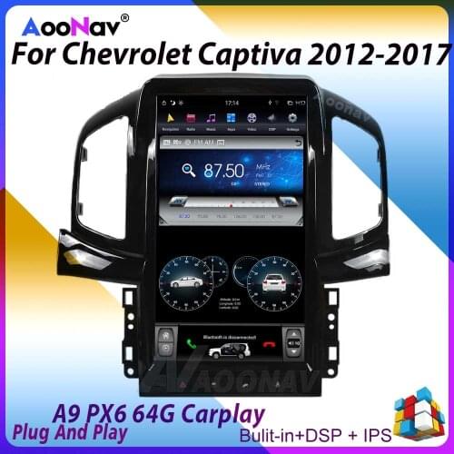 A9 13.6 Inch Vertical Screen Video Tesla Style Player Car Radio For Chevrolet Captiva 2012-2017 GPS Navigation Multimedia Player
