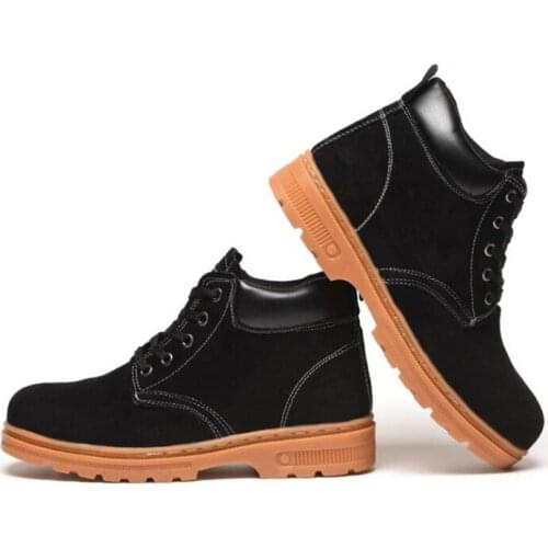 New Mens Autumn and Winter Insulated Welding Safety Shoes Anti-smashing Anti-stab Safety Shoes Lightweight Outdoor Work Boots