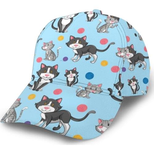2021 New Baseball Cap Fishing Caps Men Outdoor Hunting Hat Hiking Hat Geometric Cat