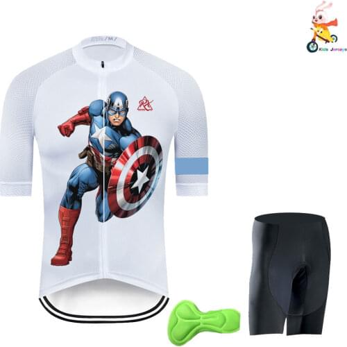 2021 Newset Kids Cycling Jersey Set Boys Short Sleeve Summer Cycling Clothing MTB Ropa Ciclismo Child Bicycle Wear Sports Suit