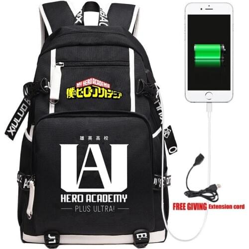 My Hero Academia Backpack All·Might deku Travel Shoulder Laptop Bags Cosplay Cartoon Kids Teens School Student Bags Bookbag