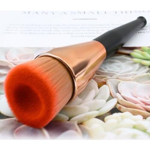 Special Black Plastic Handle Synthetic Hair Brushes Professional Make Up Brush Foundation Brush