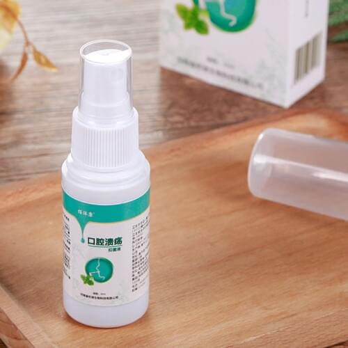 Oral Ulcer Treatment Sore Throat Halitosis Breath Pain Relief Cool Fresh Spray for Mouth