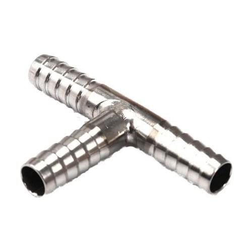 STAINLESS TEE 6/8/10/13MM BARB, For Home Brew Beer