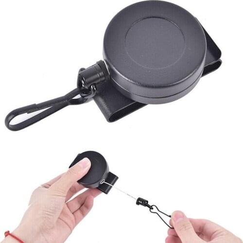 Telescopic Safety Rope Universal Anti-lost Wire Gun Rope Key Recoil Belt Lanyard Ring Burglar Secure Buckle Carabiner Retractabl