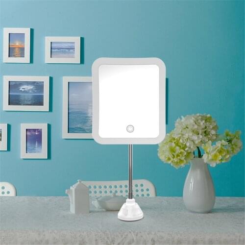 High Quality 7X Magnifying Makeup LED Light Mirror with 360 Rotation Flexible Gooseneck for Bathroom TK-ing