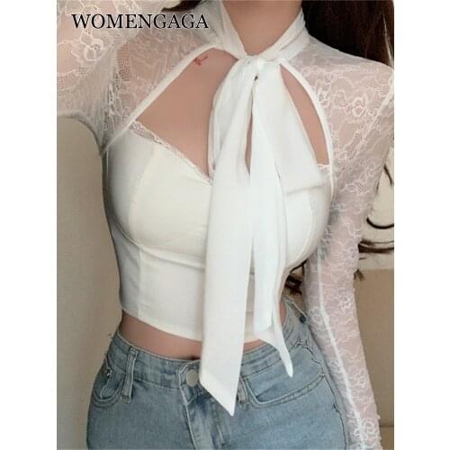 Блузки с бантом WOMENGAGA China At AliExpress