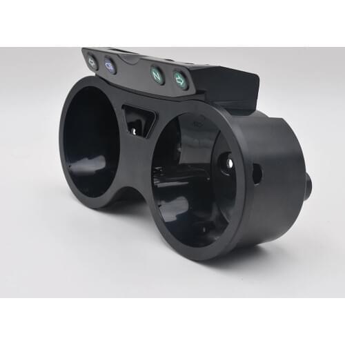 Replacement for Yamaha YBR 125 ED 2005-2009 Black Speedometer Odometer Lower Meter Cover Instrument Decorative Frame