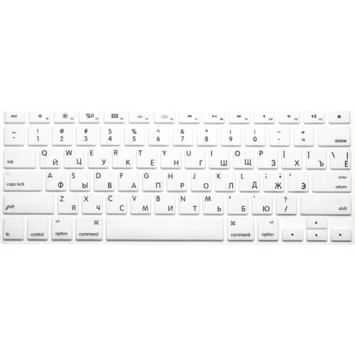 For Macbook Air Pro Retina 13 15 Silicone Computer Keyboard Protector US Version RUS Russian Keyboard Cover For iMac