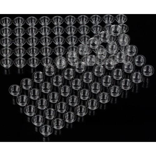 10mm EZ Disposable Tattoo Ink Cup Holder Stand Makeup Ink Pigment Cap 12 Tray