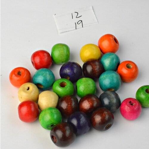 2018 NEW Sale 4-25mm Jewelry DIY Wood Spacer Beads Round Colorful Beads about For Jewelry Making DIY Accessoreis Fit Necklace