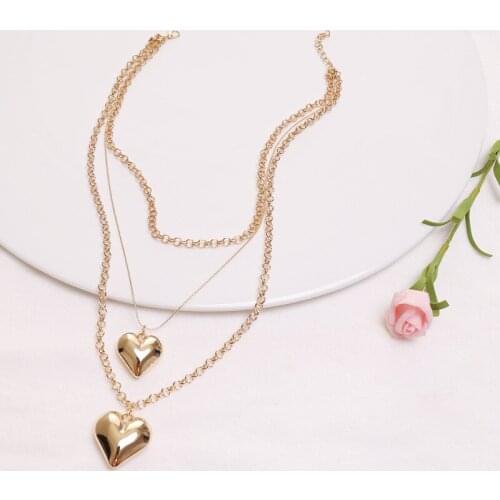 2021 European and American personality fashion accessories Loving multi-layer womens personality and creative fashion accessori