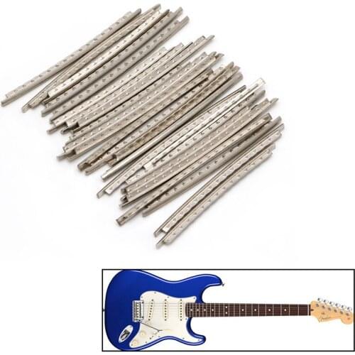 24 PCs Fingerboard Frets Fret Wire For Classical Acoustic Guitar 2.0mm Slivery