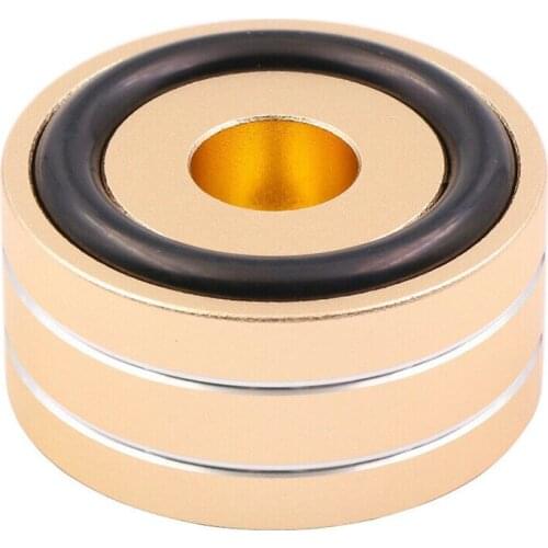 4PCS 40*20mm Machined Full Aluminum Amplifier Feet PC Chassis Speaker Cabinet Isolation Stand Base DAC Turntable Pad Cone