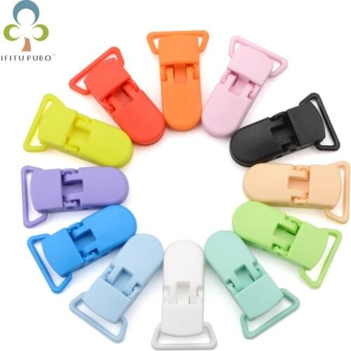 5/10 Pcs 15mm color plastic clip pacifier clip alligator clip DIY pacifier chain accessory clip spot 24 colors WYW