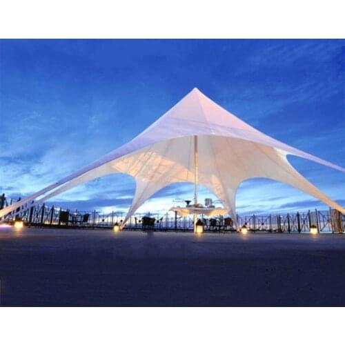 6*12m Single Top Star Shape Tent PVC and Aluminum Tent for Outdoor Party Event Wedding Sun Shade Leisure Trade Show Marquee Tent
