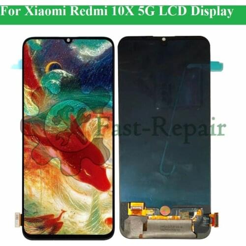 6.57" super Amoled For Xiaomi Redmi 10X 5G LCD Screen Display+Touch Screen Digitizer ForXiaomi Redmi 10X Pro 5G LCD