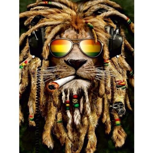 5D DIY Diamond Embroidery Kit lion Diamond Painting Animal Cross Stitch Mosaic Rhinestone Home Decor Handmade Crafts Gifts