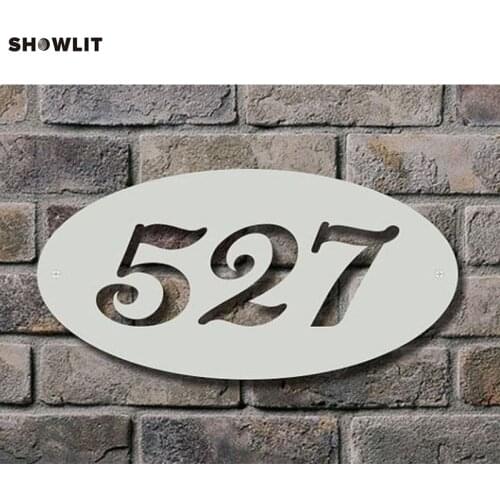 Large Laser Cut Stainless Steel House Sign/Plaque