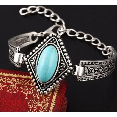 Breath Bohemian Bracelet Tuyquoise Bracelet Thai Silver Bracelet