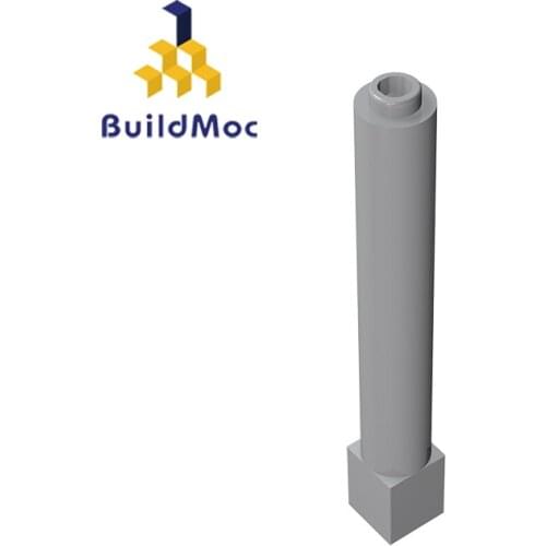 BuildMOC Support high-tech 43888 1 x 1 x 6 Solid Pillar Building Blocks Parts DIY Educational Creati