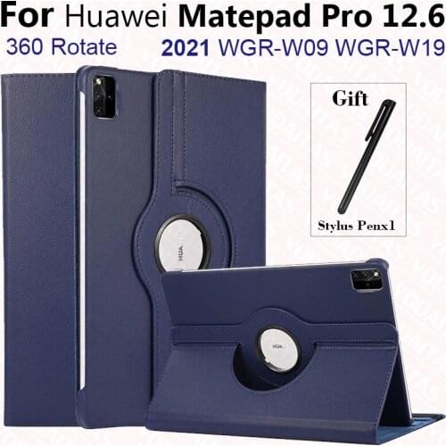 For Huawei MatePad 12.6 Case 2021 Tablet Case 360 Rotating Leather Protective Cover For Huawei Matepad Pro 12 6 Case 12.6 inch