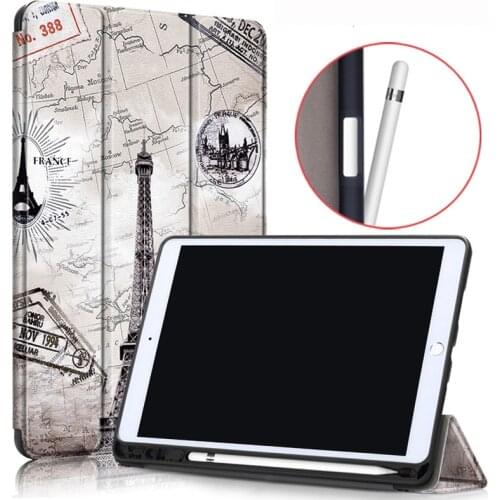 Tablet Case for Apple IPad 8 2020 8th Generation 10.2'' ipad 7 Pencil Holder Tablet Cover Case Protective Shell for iPad Air 3