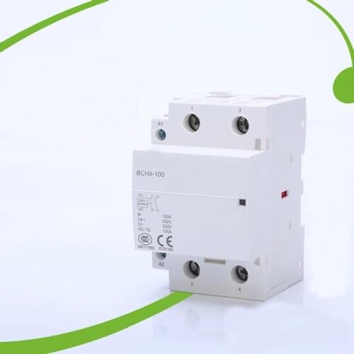 CT1 2P100A 220V/230V 50/60HZ Din rail Household ac Modular contactor 2NO or 2NC or 1NO 1NC