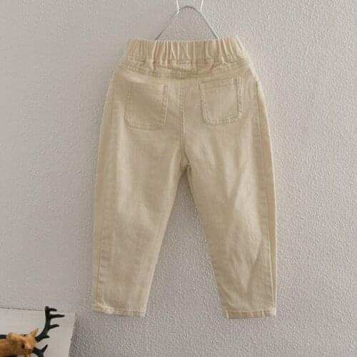 COOTELILI Girls Jeans for Kids Spring Autumn Trousers Children Jeans Kids Fashion Casual Pants Baby Boys Jean Infant Clothing