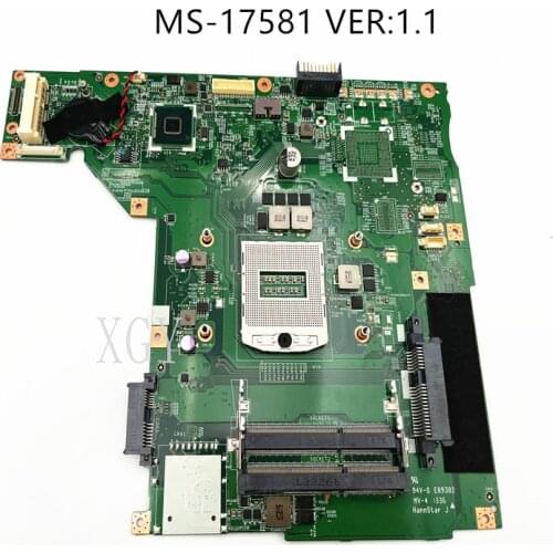 MS-1758 Laptop Motherboard For MSI GP70 MS-17581 REV: 1.0 DDR3 Integrated 100% Tested Perfect Working