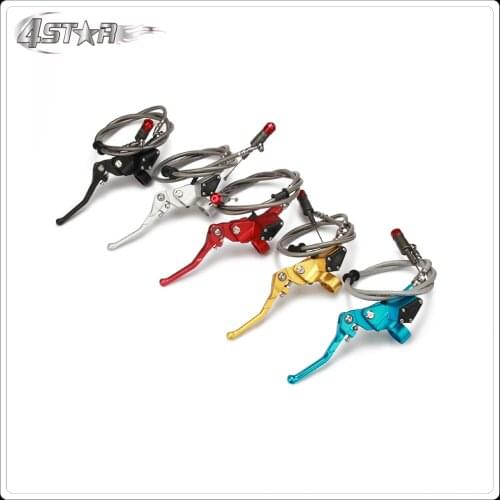 Pro Parts Gold 900mm Hose Motorcycle Hydraulic Clutch Lever Master Cylinder For ATV 50cc-125cc Dirt Pit Bike Horizontal Engine