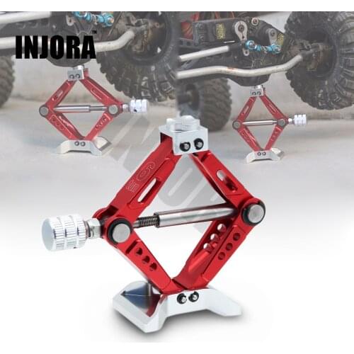 INJORA RC Car 1:10 Scale Adjustable Metal Scissor Jack Tool for RC Crawler Axial SCX10 Traxxas TRX4 Tamiya CC01 D90