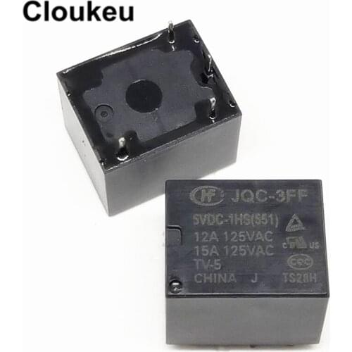 JQC-3FF-5VDC-1HS 10A Relay DIP4 HF3FF-005-1HS