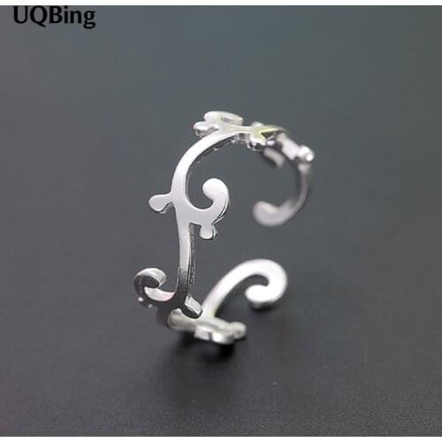 New Arrivals Geometric Retro 925 Sterling Silver Rings For Girl Women Rings Gift Jewelry