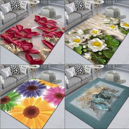 Pastoral Style Living Room Carpet Coffee Table Blanket Fresh Bedroom Bedside Blanket Room Leisure Mat