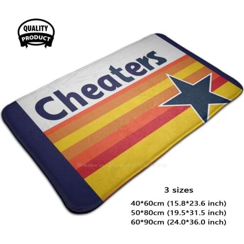 - Cheaters Door Mat Foot Pad Home Rug World Series Nationals Jose Altuve Justin Verlander George Springer Gerrit Cole Gerritt