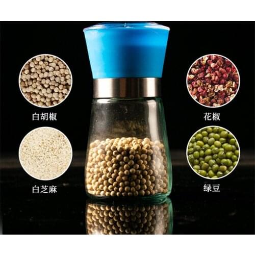 Pepper Mill Ceramic Core Household Hand Grinder Black Pepper Sesame White Pepper Sichuan Peppercorns Grind Castor