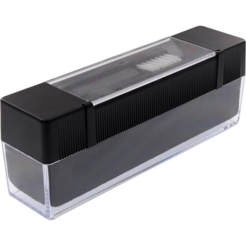 Portable Vinyl Record Cleaning Kit Cleaning Brush Dust-Remover Carry Bag Record Maintenance Plastic Soft Brush