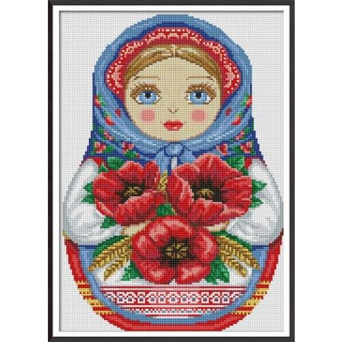 Everlasting Love Russian Dolls Chinese 5d Diamond Painting Full Square Christmas Decorations For Home Wedding Halloween Navidad