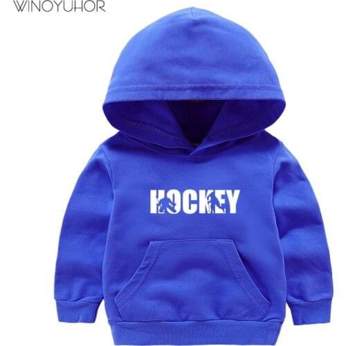 2020 New Kids Sweatshirts Children Ice Hockey Player Birthday Gift Tops Autumn Casual Long Sleeve Hoodies Baby Boy Girls Tops