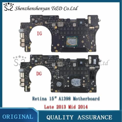 A1398 Motherboard for Macbook Pro Retina 15.4" 2.8 GHZ 16 GB logic board 820-3787-A 2013-2014 Year