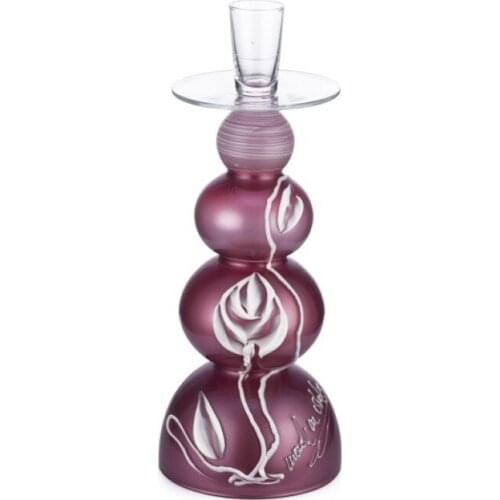 Porio Fuchsia Knotty Candle holder 33cm