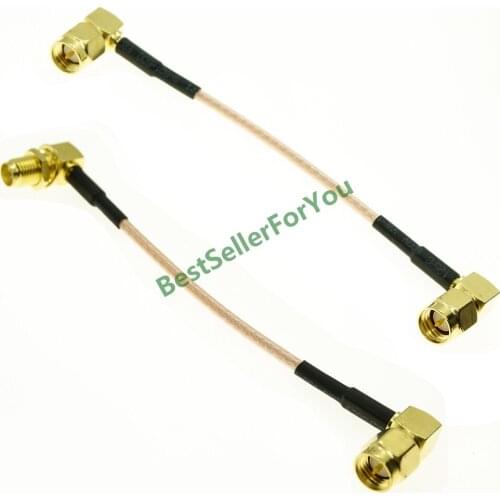 SMA Male Connector Right Angle To RP SMA Male Connector Fmale 90 Degree RA Connector Pigtail Cable RG316 Jumper