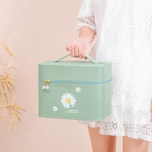 Fashion Floral cosmetic bag for makeup 2020 Professional Makeup Case Travel Portable Cosmetics Organizer New Hot beauty case