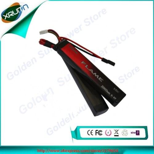 XRUITN 1pcs 100% Orginal Flame 9.9V 2000mAh 2.0ah 15C LiFePO4 Battery FLAME-POF4-06 M3E20B Free Shipping