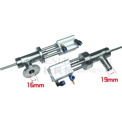 Filling valve of pneumatic filling machine air valve spare parts 64mm-19mm pipe and connector SS304