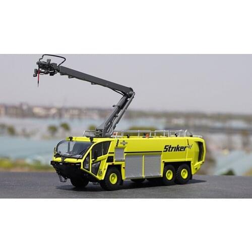 1/50 Scale OSHKOSH STRIKER 6X6 Airport Fire Truck Yellow Diecast Model Toy Gift