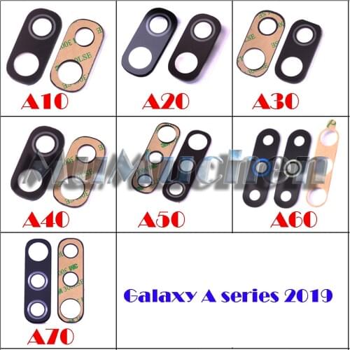 10pcs/lot back camera lens for Samsung Galaxy A10 A20 A30 A40 A50 A60 a70 a80 2019 A105 A205 A305 A405 A505 A6060 A705 A805