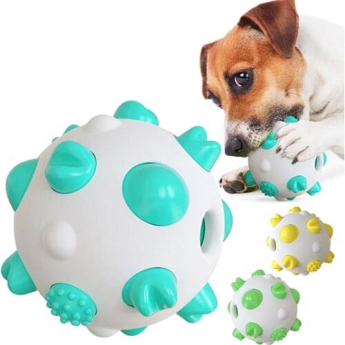 2020 Popular Dog Cat Gaming Rolling Ball Toy Rubber Training Toys Funny Nipple Rolling Ball for Cat Dog Pet Puppy Interactive